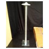 Noliven 4 Pack Screw Scaffolding Jack, 24\" Adjustable Scaffold Leveling Jacks, Solid Screw Jack Stands with Base Plate, for Baker Style Scaffolding - Retail: $90