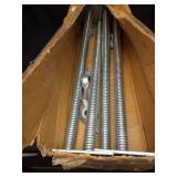 Noliven 4 Pack Screw Scaffolding Jack, 24\" Adjustable Scaffold Leveling Jacks, Solid Screw Jack Stands with Base Plate, for Baker Style Scaffolding - Retail: $90