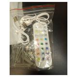 StarMoitic 10000mAh Battery Operated Wall Sconces Set of Two with Remote, RGB Wireless Rechargeable Battery Powered Wall Light Black Wall Lamp, Night Light Magnetic Bulbs for Bedroom, Living Room - Re