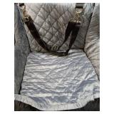 Dog Car Seat for Small/Medium Dogs Under 40lbs, Dog Booster Car Seats Memory Foam and Velvet, Detachable and Washable Pet Booster Carseats with Clip-On Satebelt and Storage Bag.(Black/Gray) - Retail: 