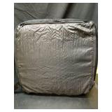 Dog Car Seat for Small/Medium Dogs Under 40lbs, Dog Booster Car Seats Memory Foam and Velvet, Detachable and Washable Pet Booster Carseats with Clip-On Satebelt and Storage Bag.(Black/Gray) - Retail: 