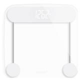 Greater Goods Digital Weight Bathroom Scale, Shine-Through Display, Accurate Glass Scale, Non-Slip and Scratch Resistant, Body Weight (Clear) - Retail: $23