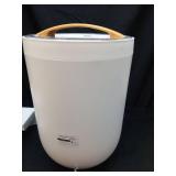 Luxury Towel Warmer Bucket, 23L Large Towel Warmers for Bathroom, with Stand, Ambient Light, Auto Shut Off, Relaxation Mode, Fits Three 40\"x70\" Towels, Bathrobes, Blankets, Great Gift Idea - White -