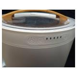 Luxury Towel Warmer Bucket, 23L Large Towel Warmers for Bathroom, with Stand, Ambient Light, Auto Shut Off, Relaxation Mode, Fits Three 40\"x70\" Towels, Bathrobes, Blankets, Great Gift Idea - White -