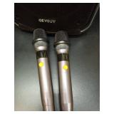 GTSK8-2 Portable Bluetooth PA Speaker - 8\" Rechargeable Outdoor Karaoke Party Speaker, Audio System w/Wireless Mic and Wheels, LED Display, FM/AUX/MP3/USB/SD - Ideal for Parties, Events, Outdoors - R