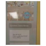 Persilux Cordless Zebra Blinds for Windows (35\" W x 64\" H, White) with Upgraded Cassette Free-Stop Light Filtering Dual Layers Sheer Roller Shades for Home and Office - Retail: $75