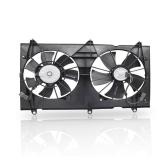 PartsFlow Radiator Cooling Fan Assembly Compatible with 2003 2004 2005 2006 2007 Honda Accord (DX Sedan&EX Coupe&EX Sedan&LX Coupe&LX Sedan) 2.4L 620-225 - Retail: $76