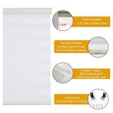 Persilux Cordless Zebra Blinds for Windows (36\" W X 72\" H, Cream) Free-Stop Windows Shades Dual Layer Light Control for Day and Night, Light Filtering Sheer Shades for Home, Easy to Install - Retail