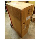 Bme Millie Farmhouse Solid Wood Console Table with 2 Drawers & Storage Shelves, 43\" Boho Sofa Table for Entryway, Hallway, Living Room, Rustic Chestnut - Retail: $96