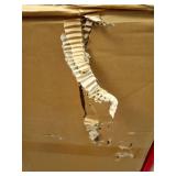 Bme Millie Farmhouse Solid Wood Console Table with 2 Drawers & Storage Shelves, 43\" Boho Sofa Table for Entryway, Hallway, Living Room, Rustic Chestnut - Retail: $96