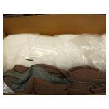 Mosluna Chair Cushions for Dining Chairs Set of 6, 2\" Thick Chair Pads with Non-Slip Bottom, Kitchen Seat Cushions with Removable Cover, 16 x 17 inch, Brown - Retail: $80