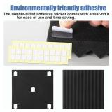 100 Pack Acoustic Foam Panels, Premium Sound Proof Foam Panels Black, Soundproof Wall Panels,High Density Acoustic Panels,Sound Absorbing for Studio Office Home, 12 x 12x 1Inch - Retail: $60