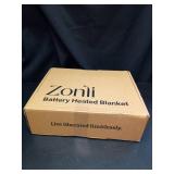 ZonLi Battery Heated Blanket Featuring 3M Thinsulate Fabricï¼Rechargeable 20V 40W Portable Heated Blanket with 3 Heating Levels,Includes 20000mAh Power Bank for Camping,Car,Stadium,Outdoors(Black)