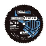 HARDWIN 14-Inch 66T Cermet Carbide Metal Cutting Saw Blade, Low RPM Cold Cut Blade for Mild Steel, Angle Iron & Pipe, 1-Inch Arbor - Value Choice for Light Fabrication & DIY - Fits Evolution S14CPS - 