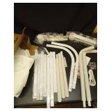 UPGOGO Folding Bed Rail for Toddlers,Baby Bed Rail Guard with Reinforced Anchor Safety System,Fit Bunk,Full Size,Queen,King,Twin(White,71\"x23.6\") - Retail: $56