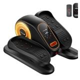 Under Desk Elliptical Machine, Electric Leg Exerciser for Seniors, Quiet & Portable Electric Seated Eclipse Exercise Training Machine with Remote, 12 Speeds & Mute Function, Manual & Auto Mode - Retai