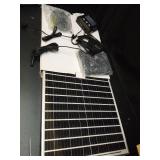 Solar-Powered Exhaust Fan with Battery & Smart Sensing â 25W Solar Panel, 2 * 4.7\" Fans, 3 Modes, IP65 Waterproof | Ideal for Chicken Coop, Dog House, Shed, Greenhouse, Outside - Retail: $60