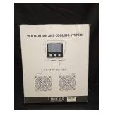 Solar-Powered Exhaust Fan with Battery & Smart Sensing â 25W Solar Panel, 2 * 4.7\" Fans, 3 Modes, IP65 Waterproof | Ideal for Chicken Coop, Dog House, Shed, Greenhouse, Outside - Retail: $60