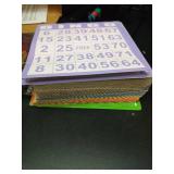 JUNWRROW Deluxe Bingo Game Set-Includes Bingo Cage,600 Colorful Bingo Chips with a Bag,100 Mixed Bingo Cards,75 Calling Balls with a Bag,Plastic Master Board-Ideal for Large Groups, Parties - Retail: 