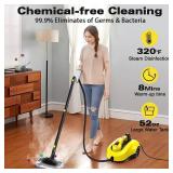 TVD Steam Cleaner, Steamer for Cleaning with 26 Accessories, Steam Cleaner for Home with 5M Extra-Long Power Cord for Home Floor Cleaning, Tile Detailing, Grout, Upholstery. - Retail: $120