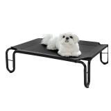 pettycare Elevated Dog Bed Cot, Raised for Large Dogs, No Screws, Stable Frame & Durable Supportive Teslin Recyclable Mesh, Breathable, Indoor &Outdoor Pet Beds, Fits up to 35 lbs, 28x22x8 