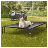 pettycare Elevated Dog Bed Cot, Raised for Large Dogs, No Screws, Stable Frame & Durable Supportive Teslin Recyclable Mesh, Breathable, Indoor &Outdoor Pet Beds, Fits up to 35 lbs, 28x22x8 