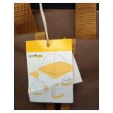 ALLCAMP Picnic Backpack - Insulated Cooler Bag with Compartment, Detachable Wine Glass Holder, Throw Blanket & Cutlery Set,2 Person Picnic Set for Family Outings, Couple Gifts (Brown) - Retail: $57