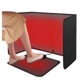 SoliSnug Under Desk Heater Foldable, Quiet Space Heater for Office with Timer, 8 Temp Levels, Auto Shut Off, Energy Efficient, Portable Foot Warmer - Retail: $60