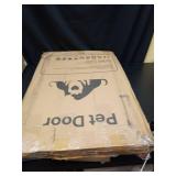 Petcoming XL Dog Door for Door, Never Rust Plastic Extra Large Doggy Door for Interior and Exterior Doors, X Large Pet Door with 2 Magnetic Flaps, Closing Panel, Dog Doors for Pets Up to 220LB - Retai