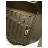 Floor Mats for 2017-2026 Ford F250/F350/F450 Super Duty Crew Cab with Rear Under Seat Storage All Weather TPE Floor Liners Custom Fit for F-250/F-350/F-450 1st & 2nd Row Anti-Slip Full Set Car Mats - 