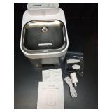 HAPAW Cat Water Fountain, Wastewater Separation & No Filter Cotton, Pet Water Dispenser with 101oz/3L Large Capacity Tank, Wireless Automatic Water Fountains for Cats Indoor Cat Watering Supplies - Re