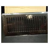 BYEWIRE 2x12 Floor Register 6-Pack, Heavy Duty Steel Floor Vent Covers, Adjustable Quiet Airflow Vent Grill, Rust-Proof Black Finish 2 inch by 10 Inch HVAC Vents for Floor/Sidewall - Retail: $40