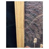 SAMHOU Framed Vintage Kitchen Wall Art, Rustic Woodland Mushroom Wall Decor, 3D Textured Hand Drawn Sandstone Print Painting, for Living Room Bedroom Kitchen 16x24 Inch - Retail: $30