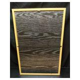 SAMHOU Framed Vintage Kitchen Wall Art, Rustic Woodland Mushroom Wall Decor, 3D Textured Hand Drawn Sandstone Print Painting, for Living Room Bedroom Kitchen 16x24 Inch - Retail: $30