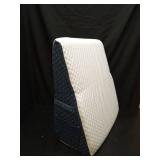 Welzona 12inch Wedge Pillow for Sleep, Updated Bed Wedge, Acid Reflux, Heartburn, GERD, Neck Pain, Cooling Memory Foam Top, Removable Washable Cover Incline Wedge Pillow for Improved Sleep - Retail: $