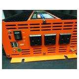 3000 Watt Pure Sine Wave Power Inverter 12V DC to 110V 120V Converter for Family RV Off Grid Solar System Car with Type-C Ports 4 AC Power Outlets Dual USB Ports LCD Display Wireless Remote Control - 