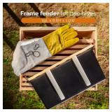 Subernig Bee Feeder - Beeswax-Treated Wood -2 Pack 3.5L Bee Feeders for Hives -(19Lx8.6Hx1.9W)In -Easy to Use and Clean -Feeding and Supplementation -Essential Beekeeping Equipment for Honeybee Hives 