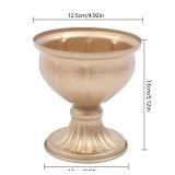 15Pcs Gold Metal Candle Holders 5.12\" Tall Stand Flowers Vase Candlestick Flower Arrangement Candelabra Candle Holder Stand Set for Wedding Party Event Restaurant Hotel Decoration - Retail: $99