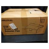 Dirlexal Upgrade Dryer Booster Fan 4 Inch with Lint Trap, Automatic Activation, Status Panel, and Smart Monitoring System - Clog Detection & Overheat Warning, Dryer Vent Booster Fan Kit with Plug - Re