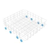 UPGRADED 808602302 5304535768 Dishwasher Lower Rack Replacement Compatible with Frigidaire, Kenmore Dishwasher Bottom Rack with 154174501 Blue Wheels Replace 154432602 154432601 Dishwasher Rack Parts 