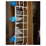 UPGRADED 808602302 5304535768 Dishwasher Lower Rack Replacement Compatible with Frigidaire, Kenmore Dishwasher Bottom Rack with 154174501 Blue Wheels Replace 154432602 154432601 Dishwasher Rack Parts 