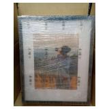 PEALSN 16x20 Picture Frame Set of 6, Display Pictures 11 x 14 with Mat or 16 x 20 without Mat for Wall Mounting Display, Poster Frames Collage for Wall Decor, Black. - Retail: $46