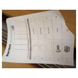 PENNZONI Drum Shield 5ft w/Deflectors & Plastic Hinges, Comes w/ 5 Drum Panels, Plastic Hinges & 5 Deflectors, Premium Clear Acrylic Panels - Retail: $482