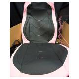 otoez Car Seat Covers Full Set, 5 Seat Pink Leather Seat Cover for Car, Waterproof Automotive Front and Back Seat Protectors for Most Sedens Trucks SUVs, Black & Pink - Retail: $86