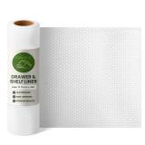 EVALAND Shelf Liners for Kitchen Cabinets Non-Adhesive 24\" x ?? FT Clear Drawer Liner Non Slip, Washable Cabinet Liner, Waterproof Shelf Liners for Cabinets, Refrigerator Bathroom Pantry Cabinet Mat 