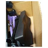 Purple Homland Collapsible All Terrain Knee Scooter for Adults for Foot Surgery, Adjustable Knee Walker Cart with Basket, Alternative to Crutches for Broken Leg Ankle Injuries, Dual Brakes - Retail: $