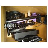 Purple Homland Collapsible All Terrain Knee Scooter for Adults for Foot Surgery, Adjustable Knee Walker Cart with Basket, Alternative to Crutches for Broken Leg Ankle Injuries, Dual Brakes - Retail: $