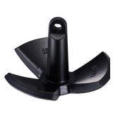 VEVOR River Anchor, 30 LBS Boat Anchor Cast Iron Black Vinyl Coated, Marine Grade Mushroom Anchor for Boats Up to 30 ft, Impressive Holding Power in River and Mud Bottom Lakes (30 lb) - Retail: $61