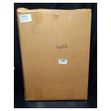 Fiwochic Large Scalloped Water Hyacinth Wall Mirror 23\" x 17\" Decorative Natural Rattan Wall Wavy Mirror with Authentic Rattan Frame for Bathroom, Living Room, Entryway Decor - Retail: $50