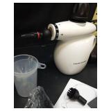 LABIGO Steam Cleaner, Pressurized Handheld 13pcs Multi-Purpose Natural Deep Cleaning Steamer, Portable Steamer for Cleaning Home, Grout, Kitchen, Car, Window, Upholstery, Bathroom and Clothes, White -